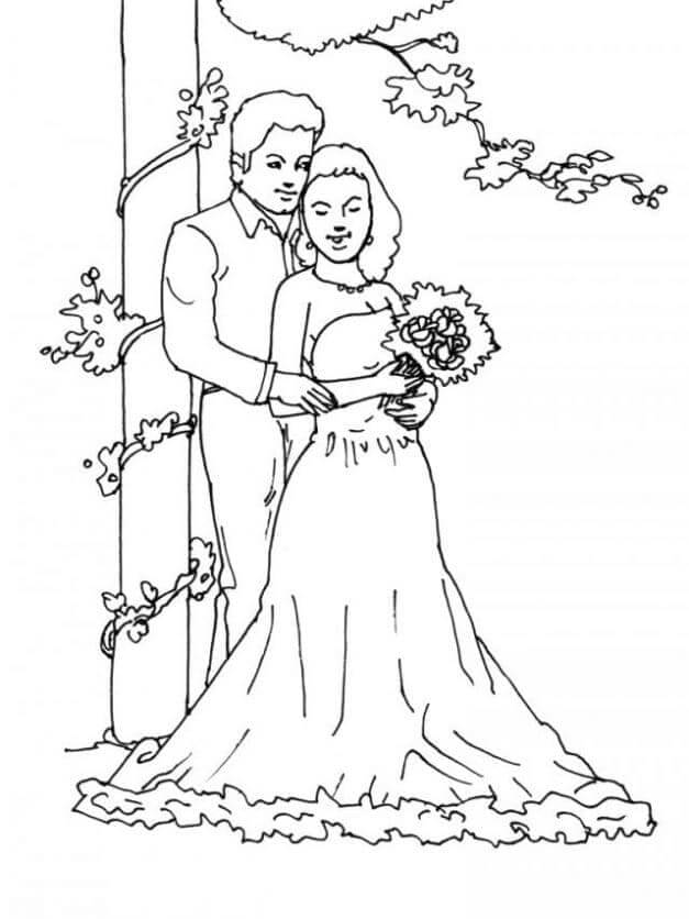 Hochzeit Für Kinder ausmalbilder