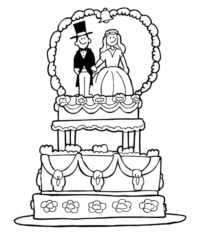 Hochzeit Gratis ausmalbilder