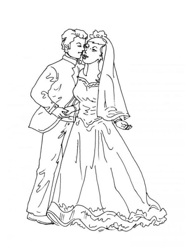 Hochzeit Zum Drucken ausmalbilder