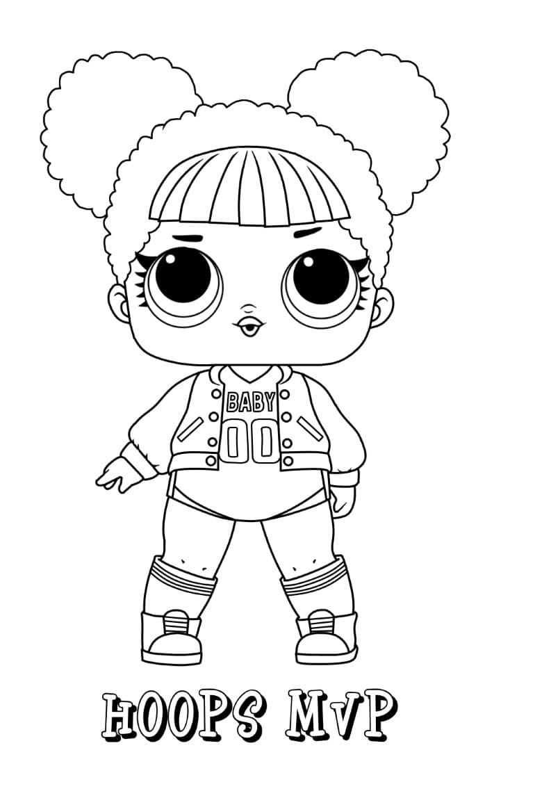 Hoops Mvp di Lol Surprise ausmalbilder