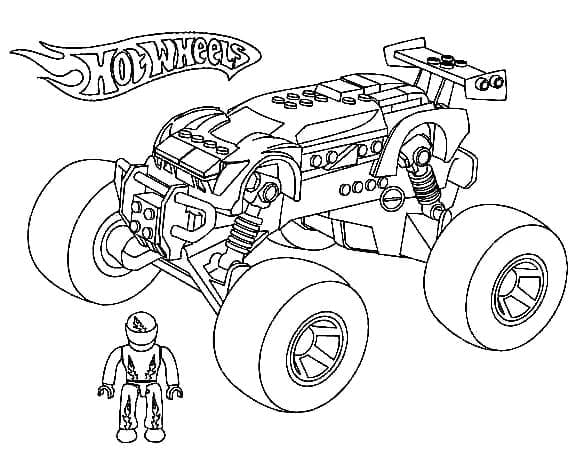 Hot Wheels Auto ausmalbilder
