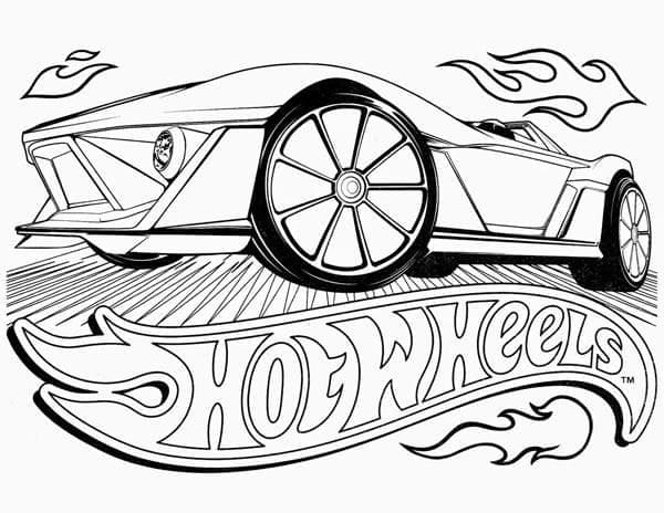 Hot Wheels Bild gratis ausmalbilder