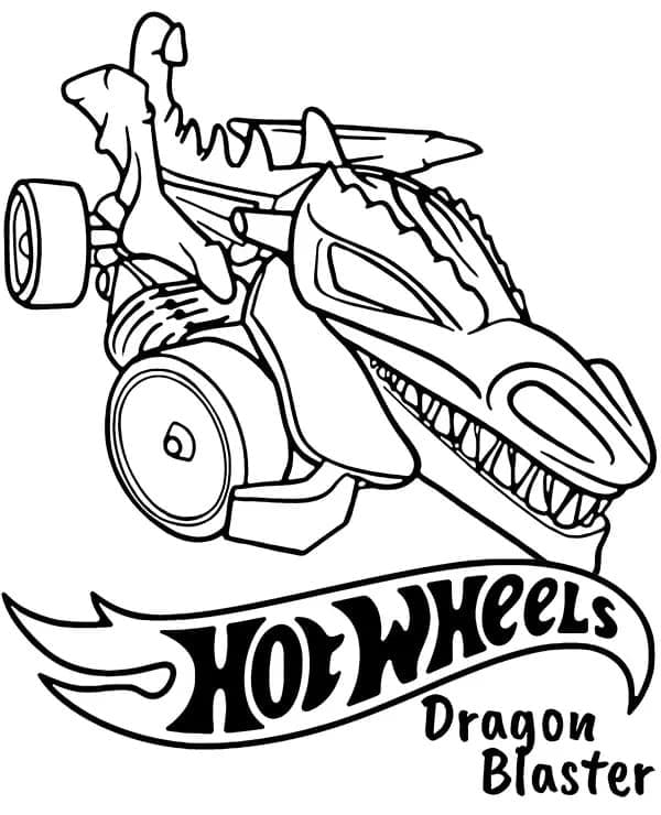 Hot Wheels gratis ausmalbilder
