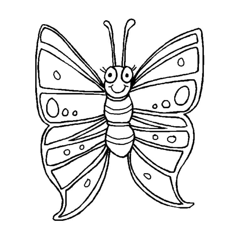 Hübscher Schmetterling ausmalbilder
