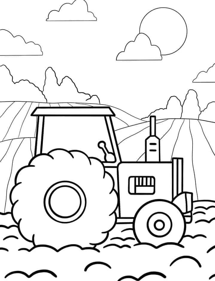 Hübscher Traktor ausmalbilder