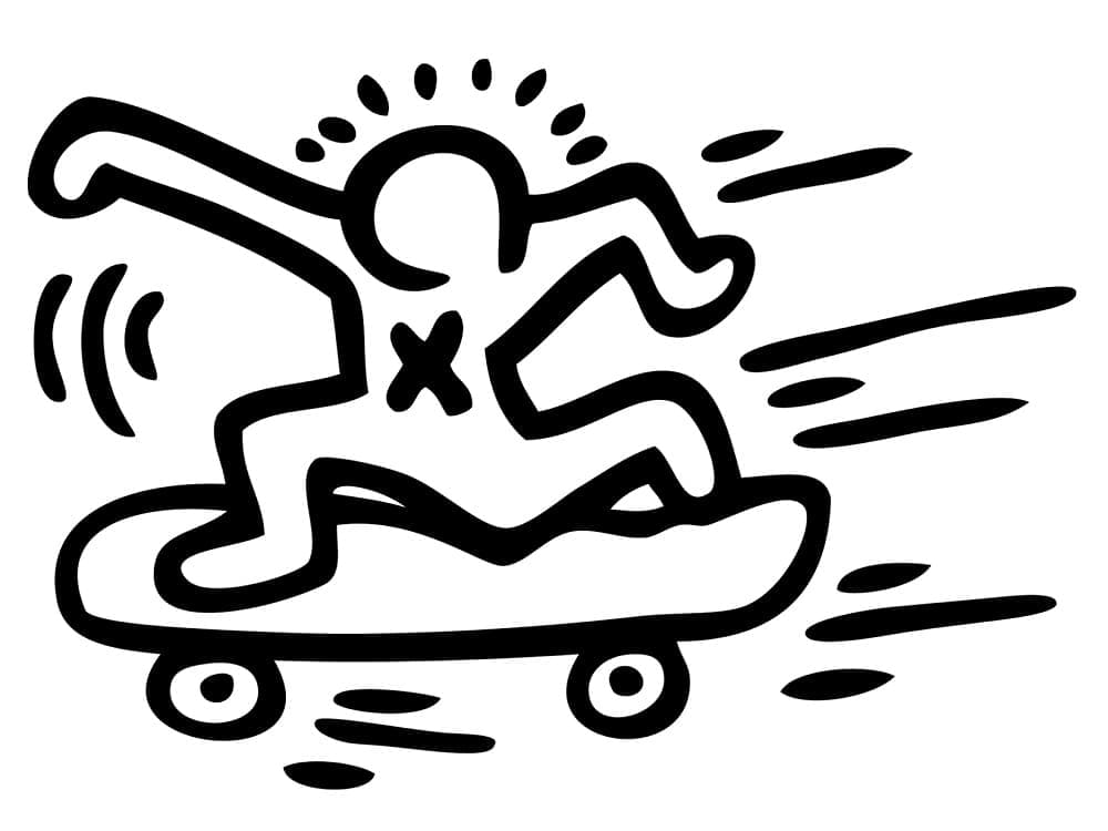 Hübsches Keith Haring ausmalbilder