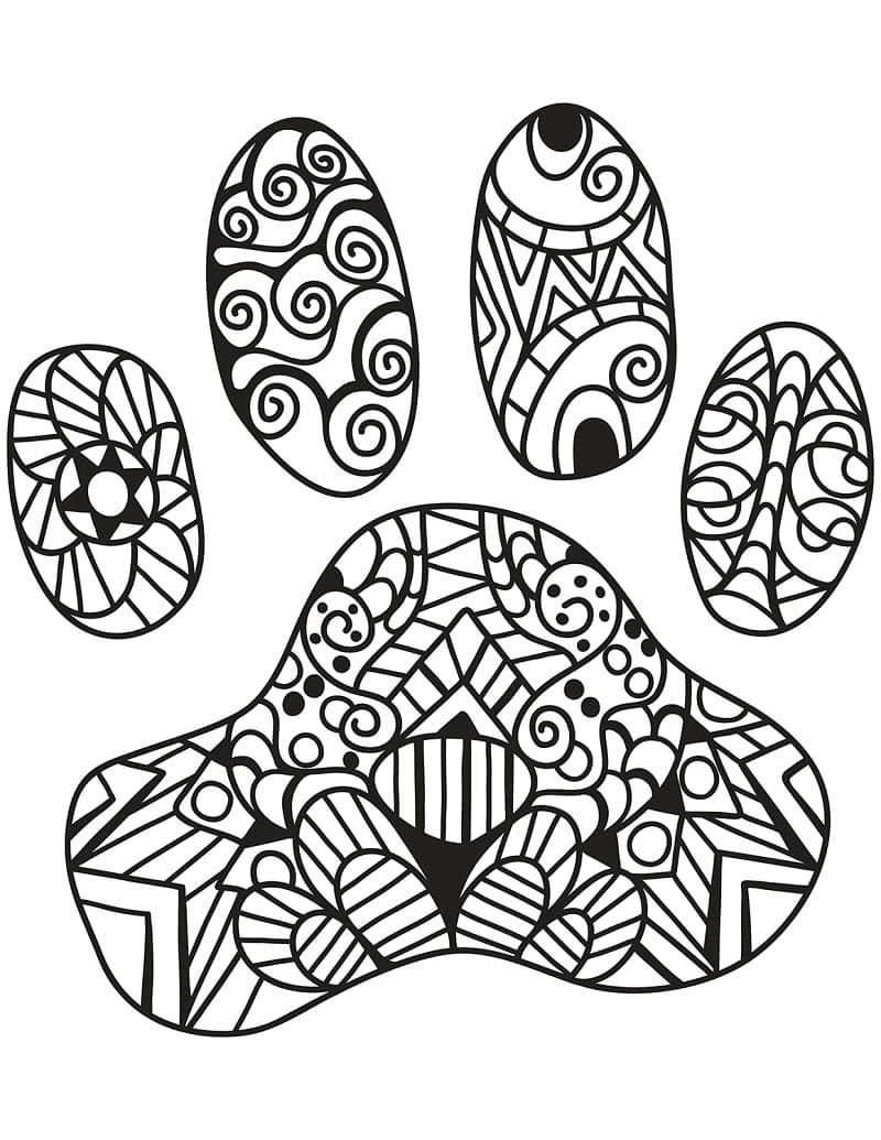 Hübsches Zentangle ausmalbilder