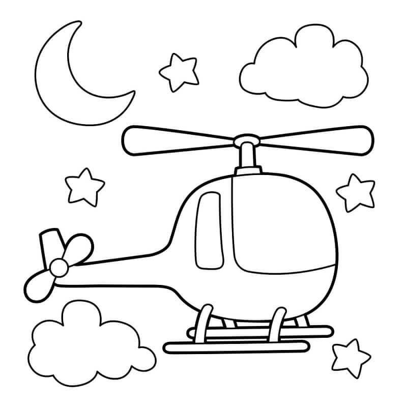 Hubschrauber (2) ausmalbilder
