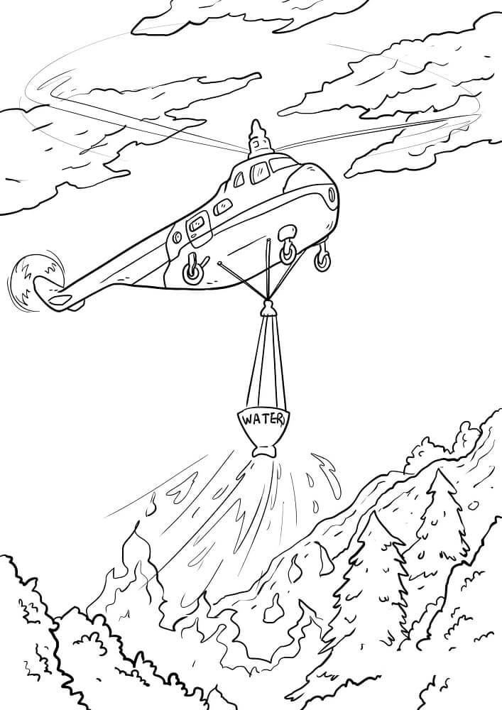 Hubschrauber (3) ausmalbilder