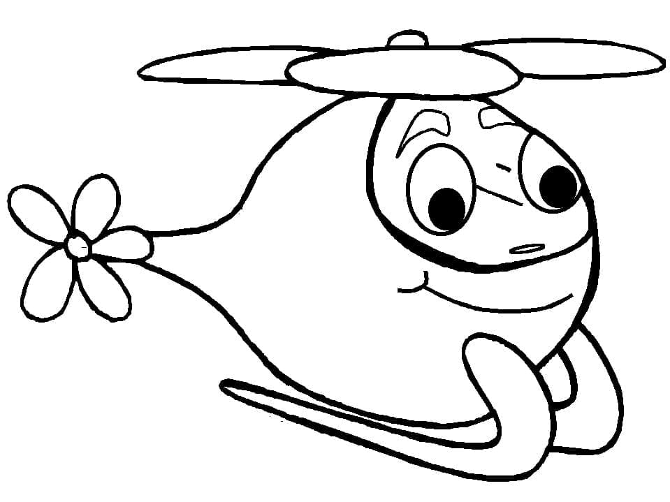 Hubschrauber für Kinder ausmalbilder