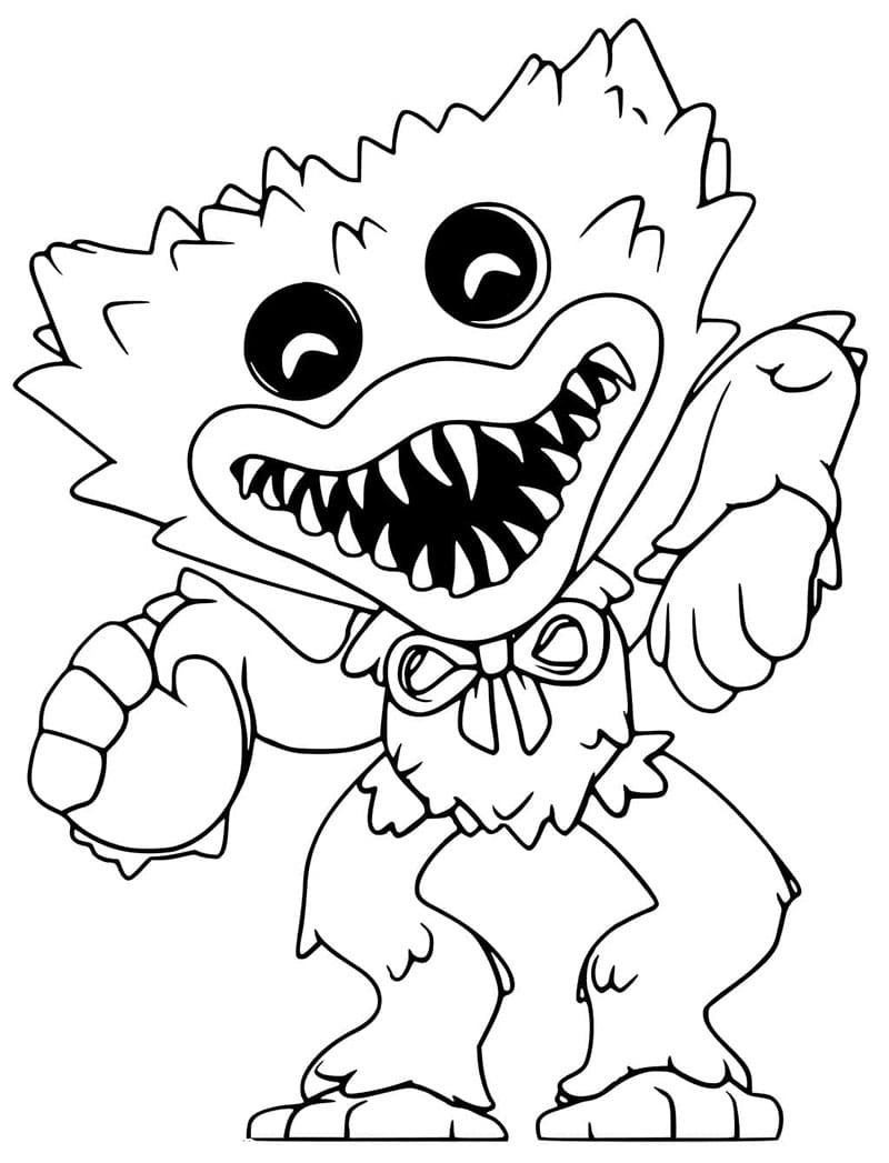 Huggy Wuggy Zum Drucken Gratis ausmalbilder