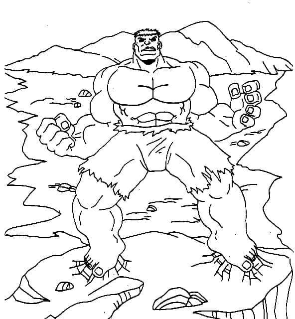 Hulk Bild druckbar ausmalbilder