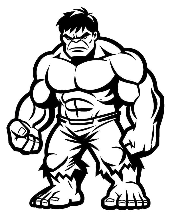 Hulk für 2-jährige Kinder ausmalbilder