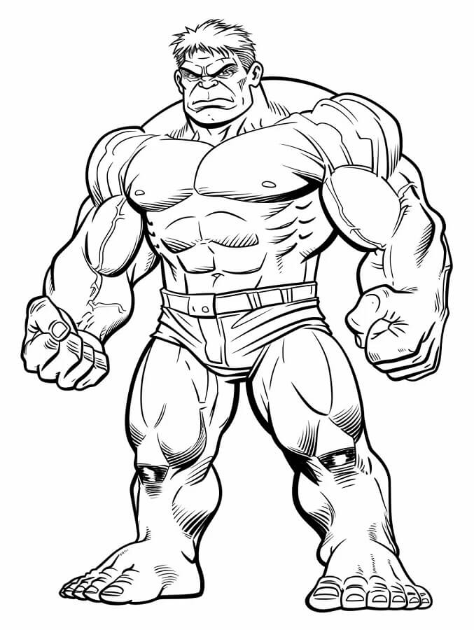 Hulk für 3-jährige Kinder ausmalbilder