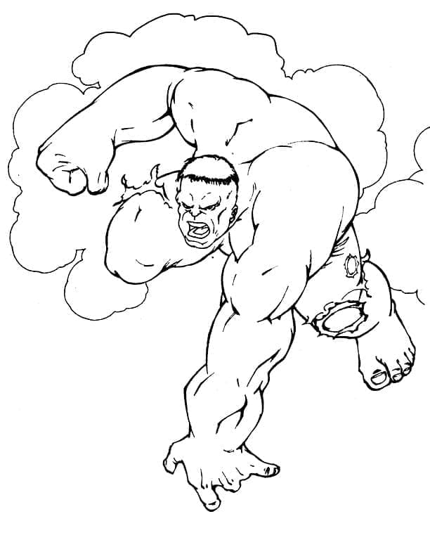 Hulk gratis ausmalbilder