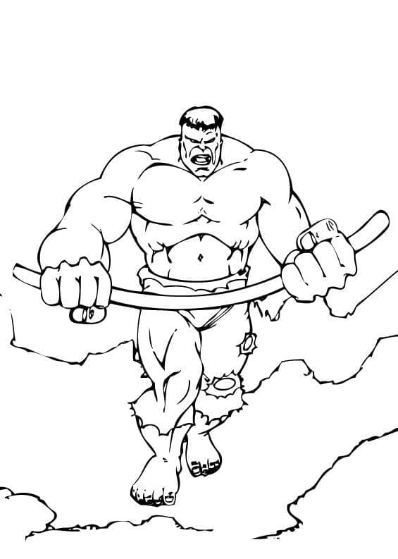 Hulk zum Drucken ausmalbilder