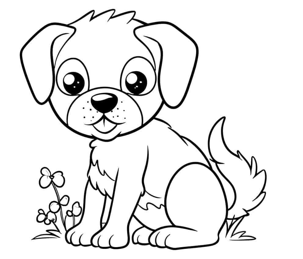 Hund Drucken ausmalbilder