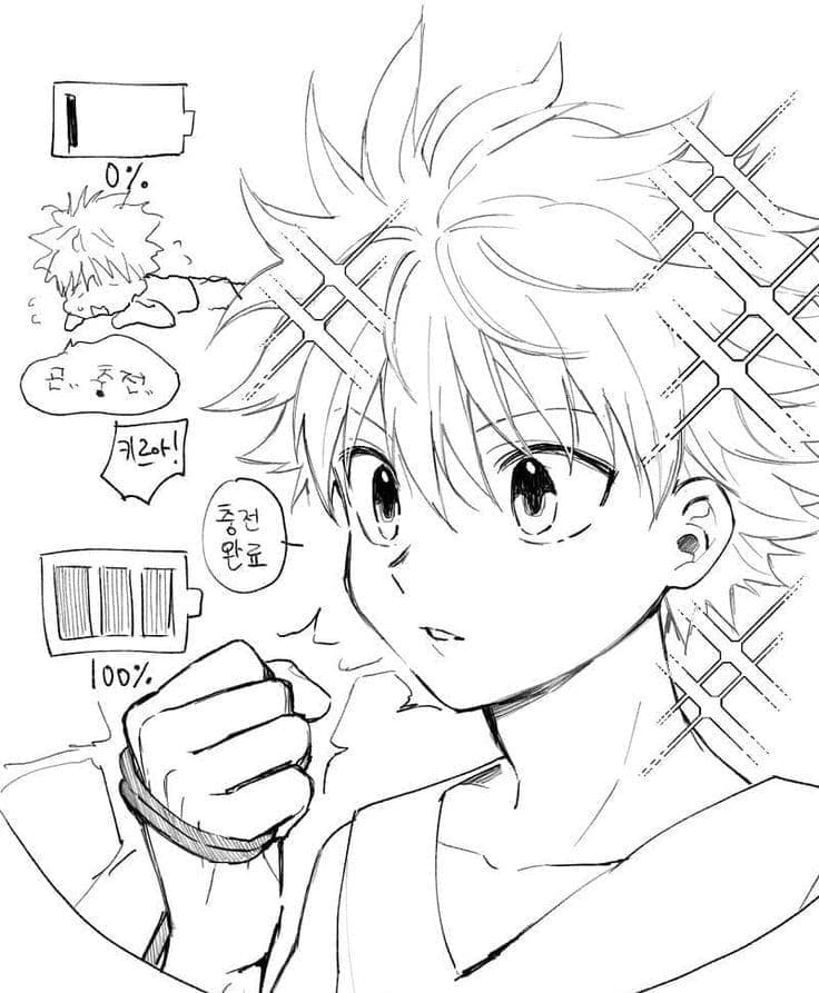Hunter x Hunter kostenlos ausmalbilder