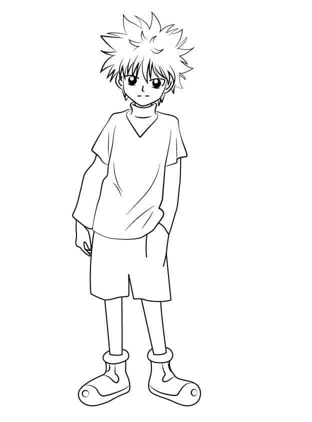 Hunter x Hunter zum Drucken ausmalbilder