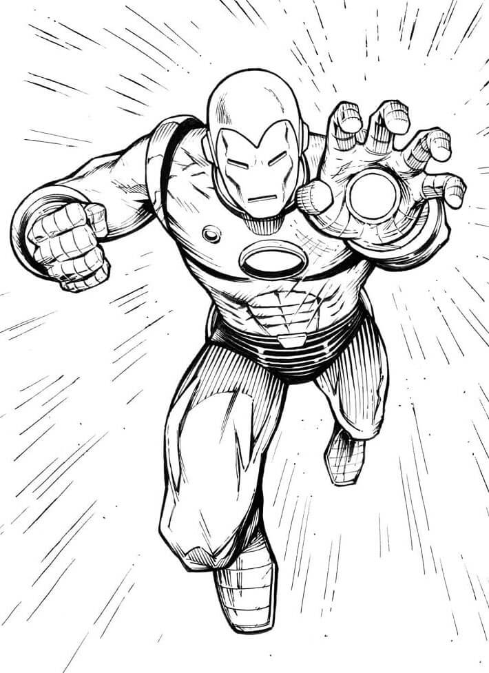 Iron Man Bild druckbar ausmalbilder