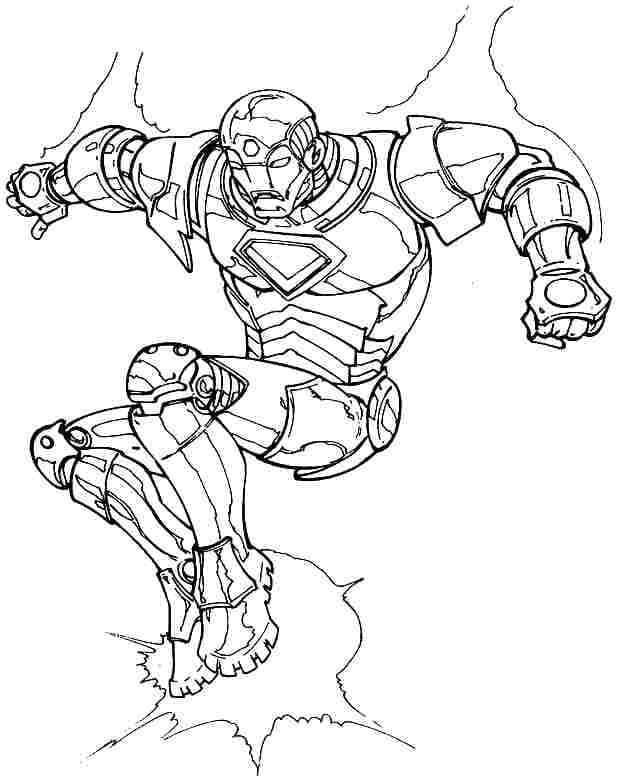 Iron Man Kostenloser für Kinder ausmalbilder
