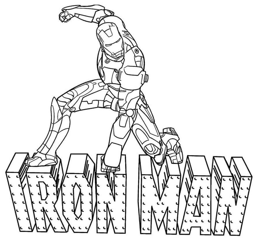 Iron Man für 3-jährige Kinder ausmalbilder