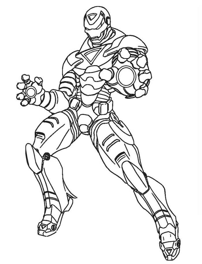 Iron Man für 4-jährige Kinder ausmalbilder