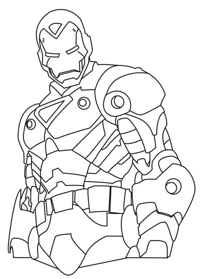 Iron Man für 5-jährige Kinder ausmalbilder