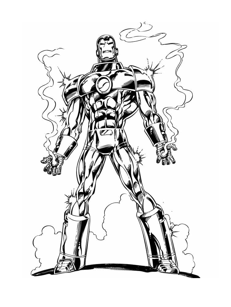 Iron Man gratis ausmalbilder