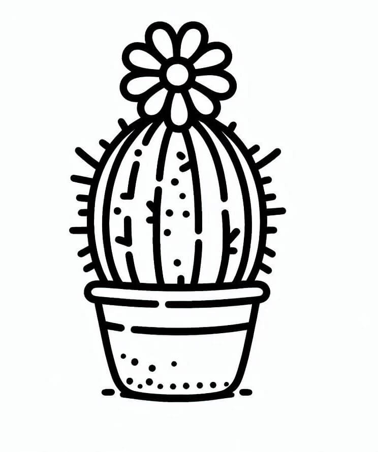 Kaktusbild gratis ausmalbilder