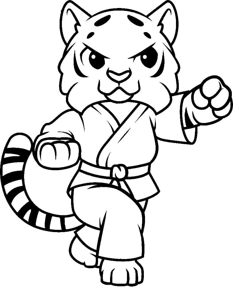 Karate Bild Frei ausmalbilder