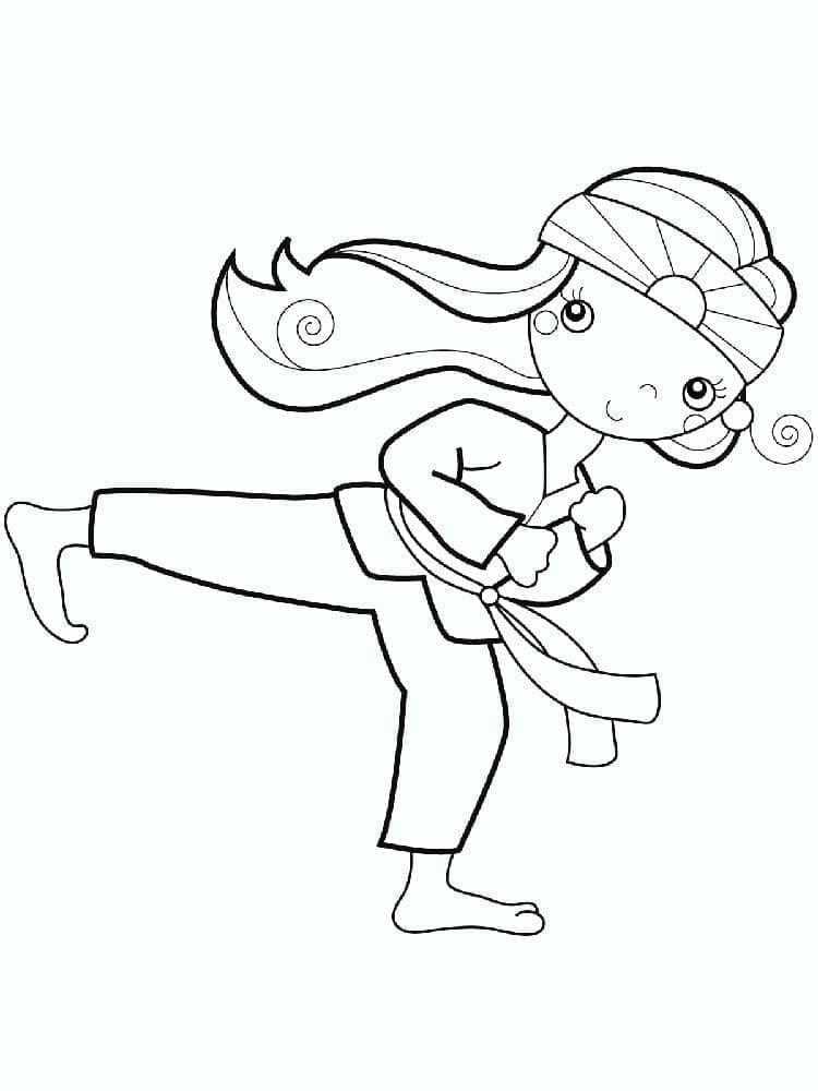 Karate Bild Kostenlos ausmalbilder