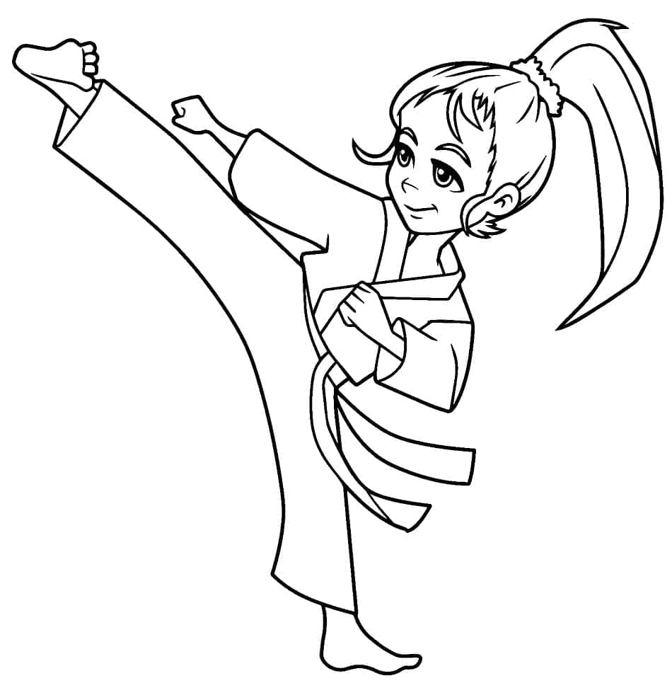 Karate Für 5-Jährige Kinder ausmalbilder