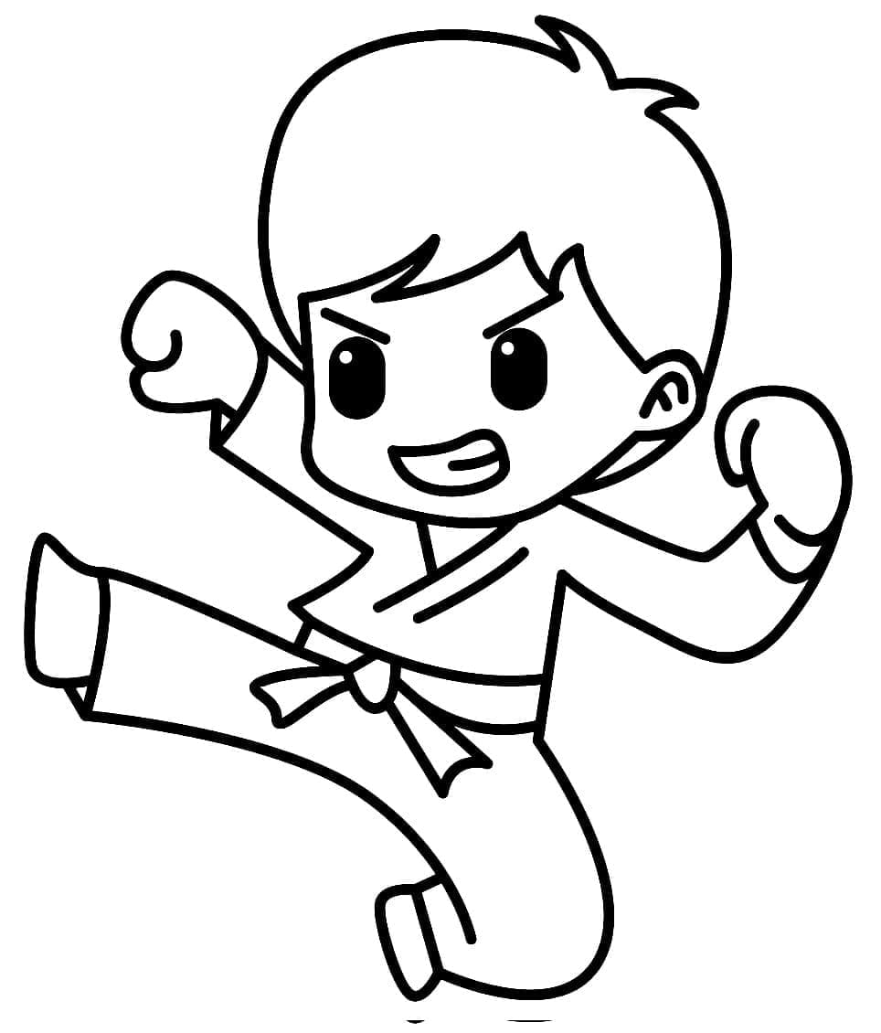 Karate Für Kinder Gratis ausmalbilder