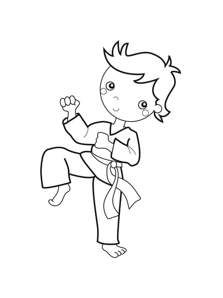Karate Für Kostenlos ausmalbilder