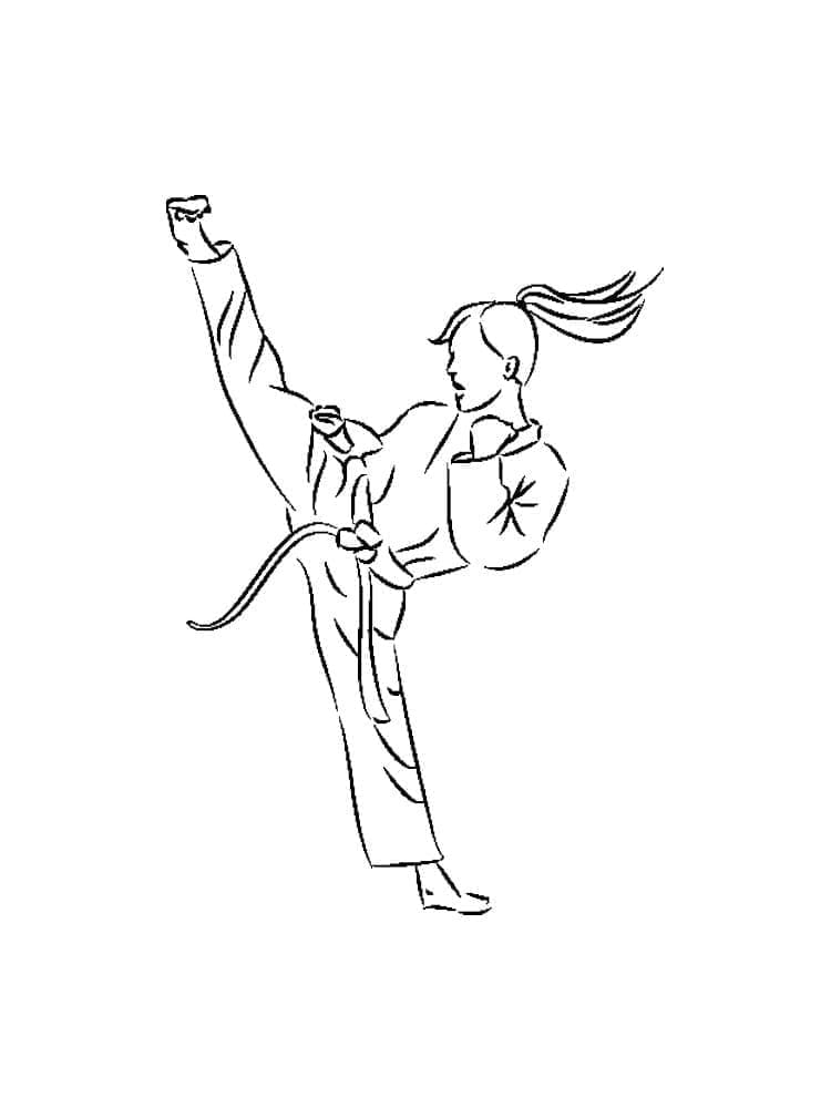 Karate Kostenlos Für Kinder ausmalbilder