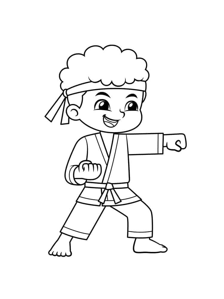 Karate Sport ausmalbilder