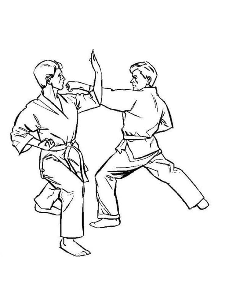 Karate Zum Drucken ausmalbilder