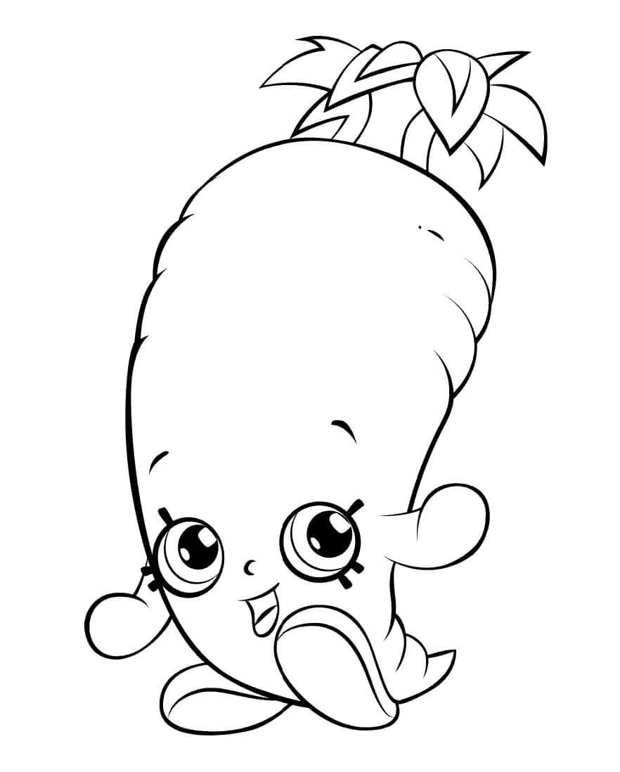 Karen Carrot Shopkins ausmalbilder