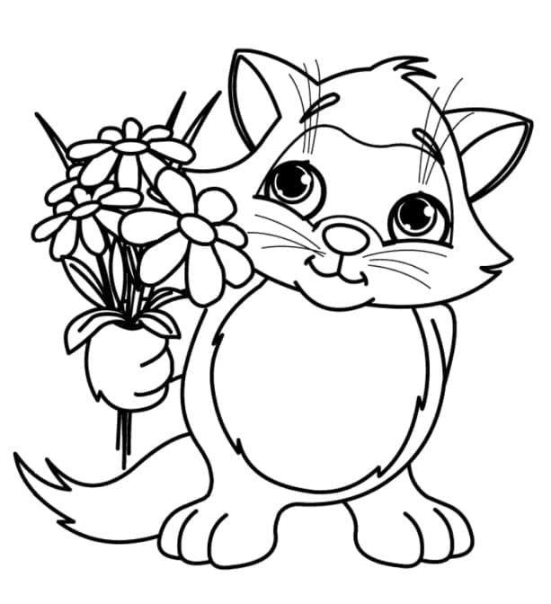 Katze Druckbares Bild ausmalbilder
