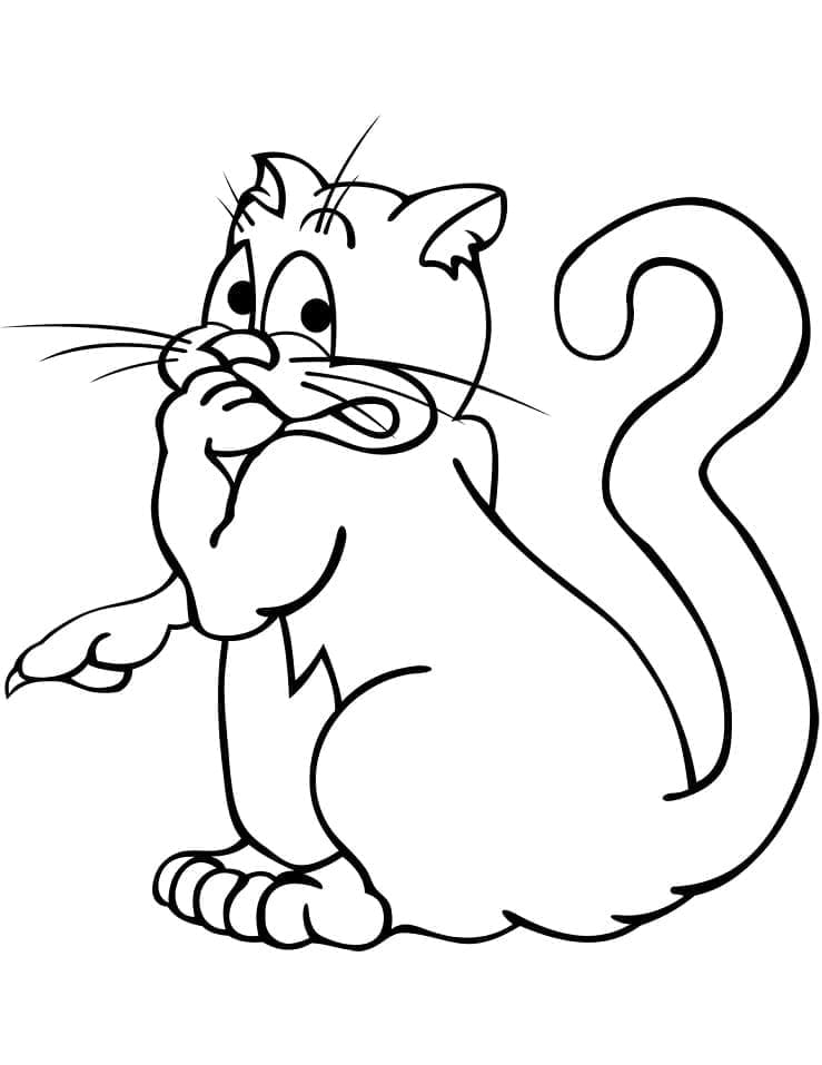 Katze Drucken ausmalbilder