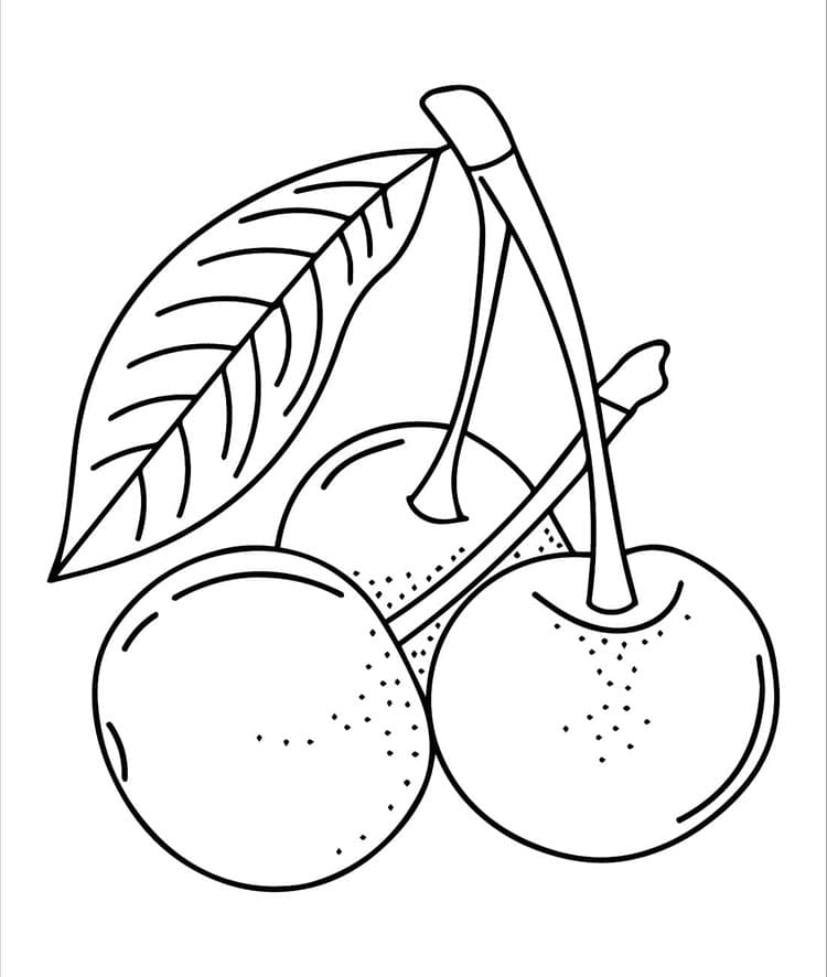 Kirsche (2) ausmalbilder