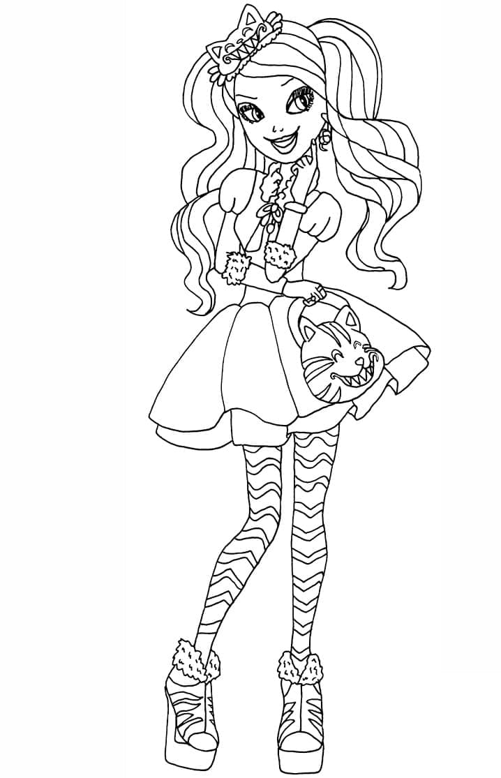 Kitty Cheshire di Ever After High ausmalbilder