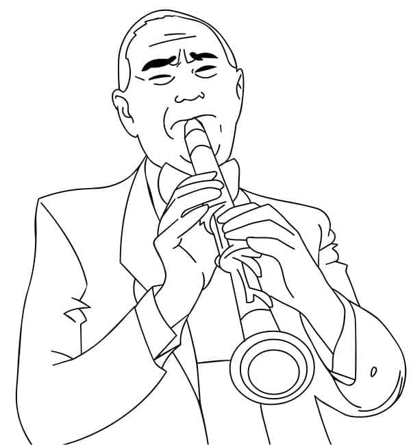 Klarinettemusik ausmalbilder