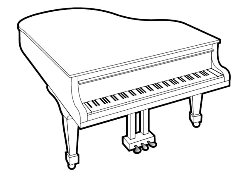 Klavier Bild ausmalbilder
