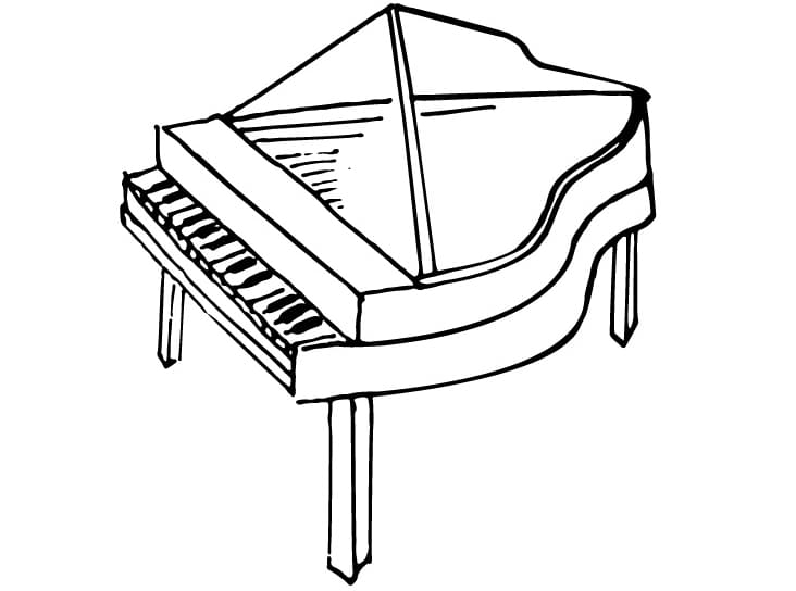 Klavier druckfertig ausmalbilder
