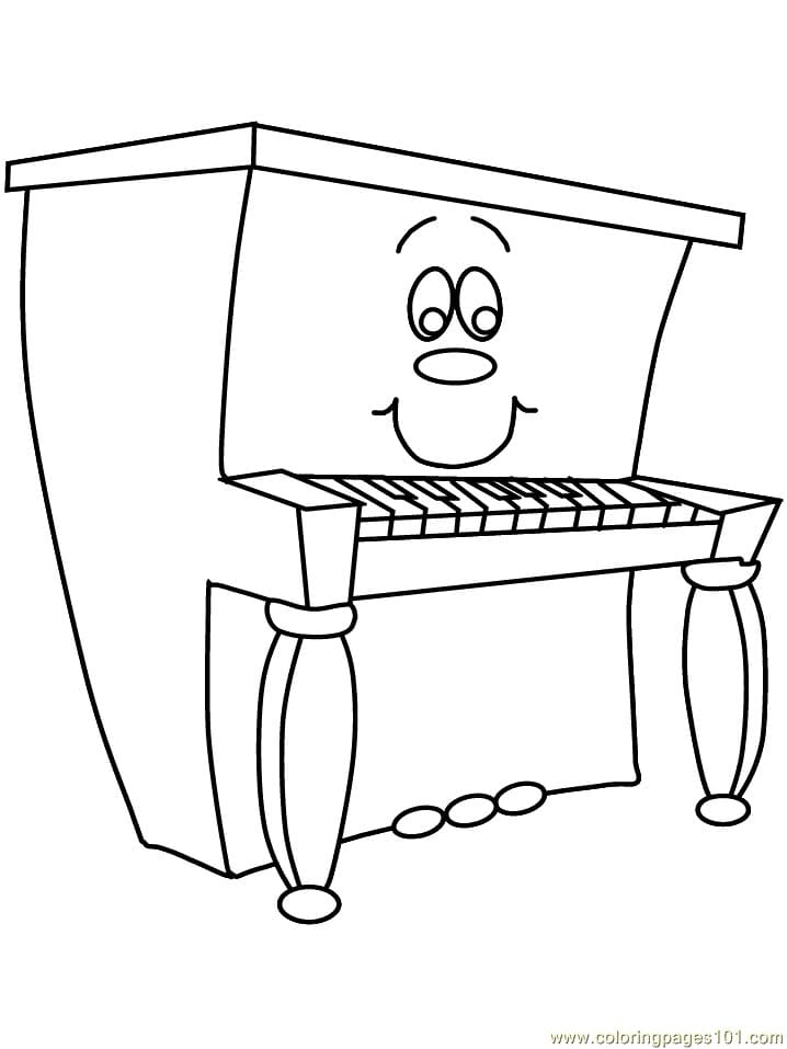 Klavier kostenlos ausmalbilder