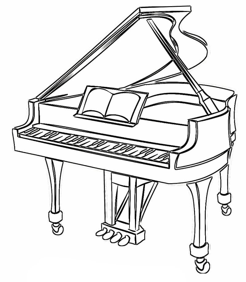Klavier zum Drucken ausmalbilder