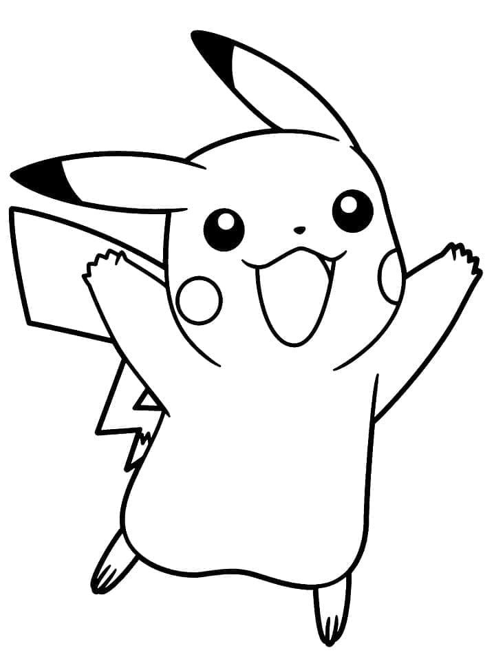 Kleiner Pikachu ausmalbilder