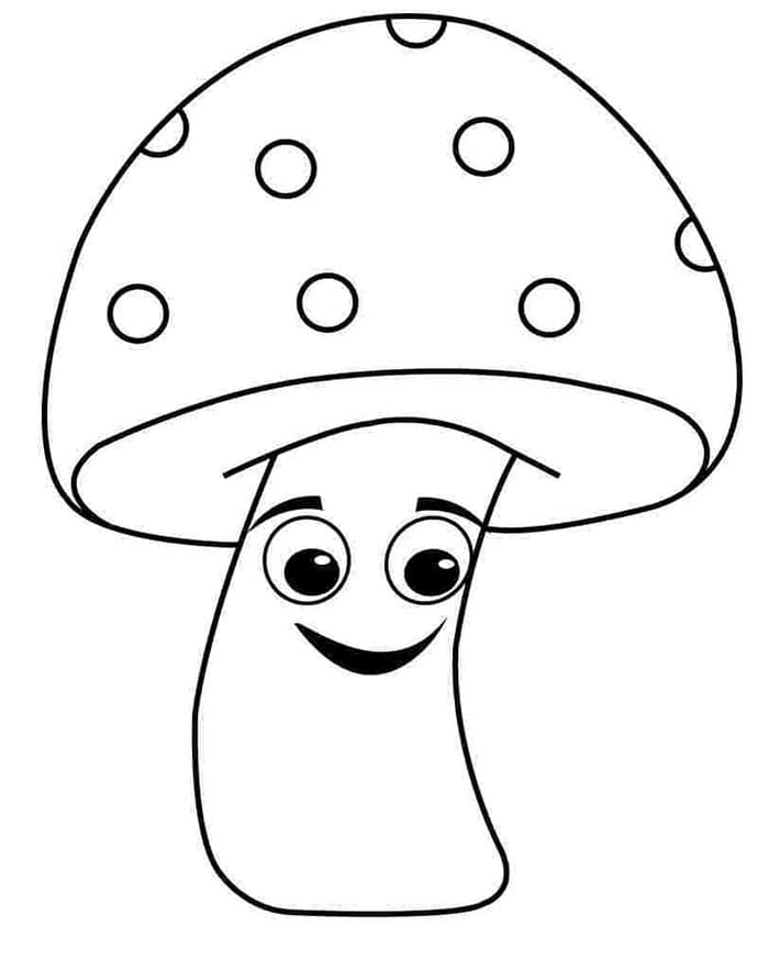 Kleiner Pilz ausmalbilder